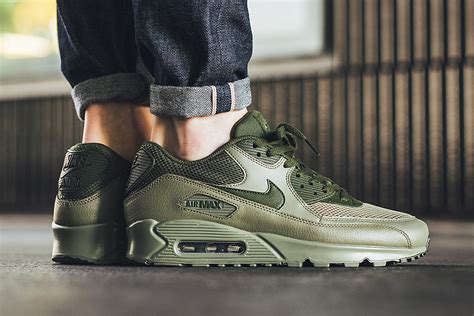 nike air max 90 leather grün|air max 90 military green.